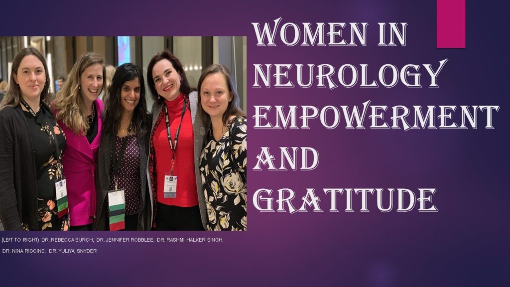 women neurology empowering and gratitude